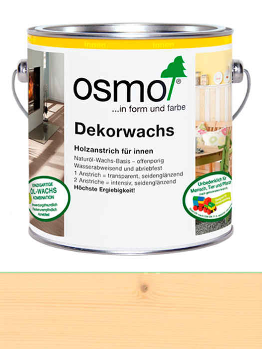 Кольорове прозоре масло Osmo Dekorwachs Transparent