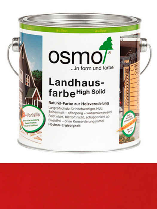 Захисне кольорове не прозоре масло Osmo Landhausfarbe