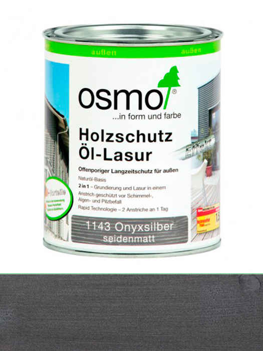 Захисне масло-лазур з ефектом срібла Osmo Holzschutz-Lasur Effekt