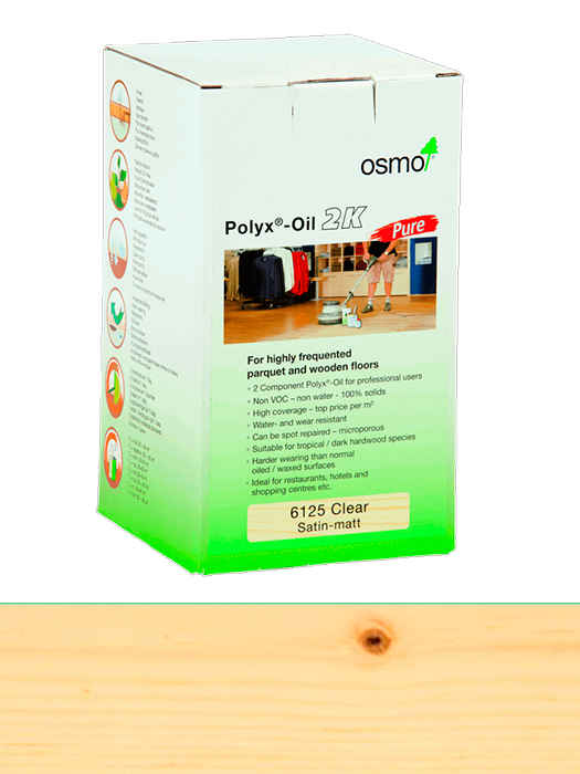 Двокомпонентне масло з твердим воском Osmo HARTWACHS-ÖL 2K PURE