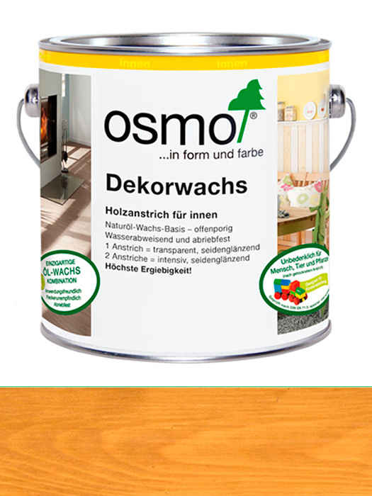 Кольорове прозоре масло Osmo Dekorwachs Transparent