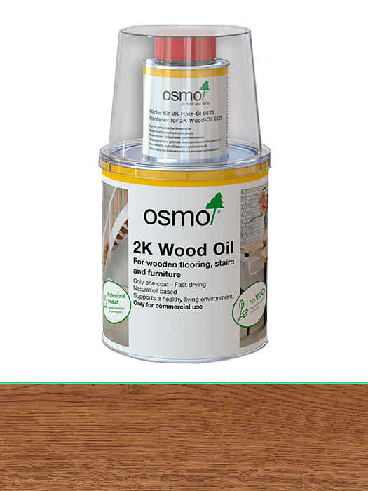 Двокомпонентне масло без розчинника для дерев'яних підлог Osmo 2K Holz-Ol