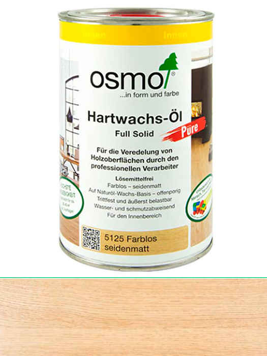 Масло з твердим воском без розчинника Osmo Hartwachs-Öl Pure